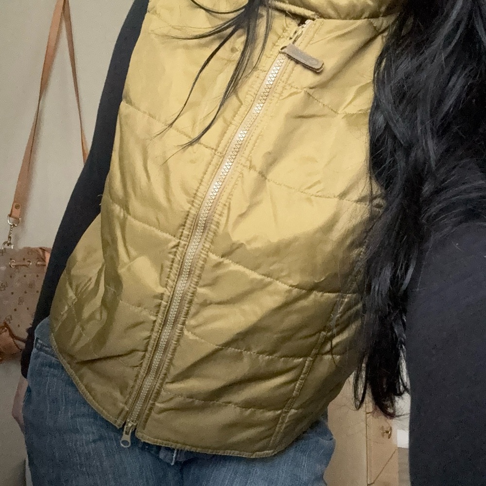 Women's Quilted Gold Vest